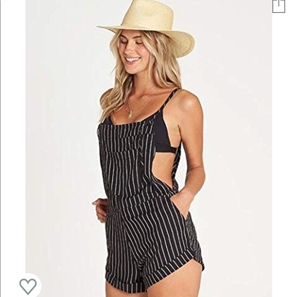 Striped Shortalls
